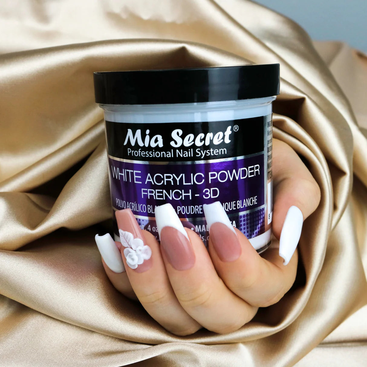Mia Secret White Acrylic Powder 4oz